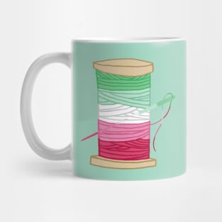 Thread Spool Pride Flag of Abrosexual Pride | Ocean Wave Mug